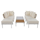 Walker Edison | Outdoor 8-Piece Sectional Sofa Set Walker Edison | Outdoor 8-Piece Sectional Sofa Set