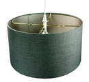 18"W 2 Light Swag Plug-In Pendant  Granite Gray with Diffuser White Cord 18"W 2 Light Swag Plug-In Pendant  Granite Gray with Diffuser White Cord