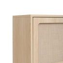 Walker Edison | Rattan 5 Door Shoe Rack Walker Edison | Rattan 5 Door Shoe Rack