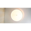 14"W Moderne Flush Mount Conversion Kit  White Fabric Drum Lampshade 14"W Moderne Flush Mount Conversion Kit  White Fabric Drum Lampshade