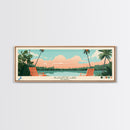 Alligator Lake Florida Framed Canvas Print, Panoramic Travel Poster, Pop Art, Midcentury Modern Wall Art, Scenic Bedroom Decor Alligator Lake Florida Framed Canvas Print, Panoramic Travel Poster, Pop Art, Midcentury Modern Wall Art, Scenic Bedroom Decor