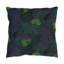 "Dark Monstera" Outdoor Throw Pillows "Dark Monstera" Outdoor Throw Pillows