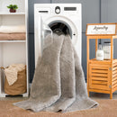 Judy Solid Gray Washable Shag Rug Judy Solid Gray Washable Shag Rug