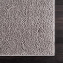 Judy Solid Gray Washable Shag Rug Judy Solid Gray Washable Shag Rug
