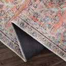 Urpi Rose & Blue Washable Area Rug - Clearance Urpi Rose & Blue Washable Area Rug - Clearance