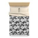 "Garden in Gray" Microfiber Duvet Cover "Garden in Gray" Microfiber Duvet Cover
