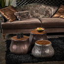 Plateau Tall Leather Sıde Table Plateau Tall Leather Sıde Table