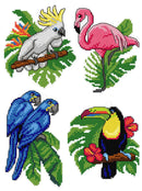 "Exotic Birds" 165CS Counted Cross-Stitch Kit "Exotic Birds" 165CS Counted Cross-Stitch Kit