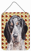 Blue Tick Coonhound Fall Leaves Wall or Door Hanging Prints SC9673DS1216 Blue Tick Coonhound Fall Leaves Wall or Door Hanging Prints SC9673DS1216