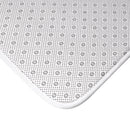 "Garden in Gray" Microfiber Bath Mat "Garden in Gray" Microfiber Bath Mat