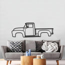 1956 F-100 Metal Car Wall Art - MT0043 1956 F-100 Metal Car Wall Art - MT0043
