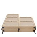 Walker Edison | Rattan 5 Door Shoe Rack Walker Edison | Rattan 5 Door Shoe Rack