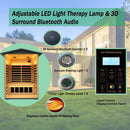 Premium 2-Person Black Carbonized Walnut Low EMF Far Infrared Outdoor Sauna With Bluetooth Audio And LED Lighting (SAK16850) Premium 2-Person Black Carbonized Walnut Low EMF Far Infrared Outdoor Sauna With Bluetooth Audio And LED Lighting (SAK16850)