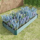 Rectangular Metal Raised Garden Bed for Flowers, Vegetables, and Herbs Rectangular Metal Raised Garden Bed for Flowers, Vegetables, and Herbs