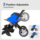 BILT HARD 14" Electric Tiller Cultivator: 10 Amp Motor, Foldable with Adjustable Wheels BILT HARD 14" Electric Tiller Cultivator: 10 Amp Motor, Foldable with Adjustable Wheels