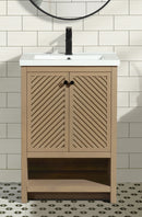 Selena 24" Bathroom Vanity Oak Selena 24" Bathroom Vanity Oak