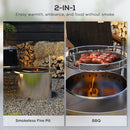 2-in-1 Portable Stainless Smokeless Fire Pit and Grill for Campfire, BBQ, Picnic 2-in-1 Portable Stainless Smokeless Fire Pit and Grill for Campfire, BBQ, Picnic