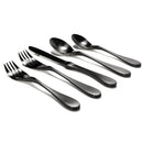 KNORK Coated 5-Piece Place Set, Matte Black KNORK Coated 5-Piece Place Set, Matte Black