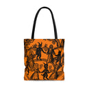 "Dance With The Devil" Heavy-Duty Canvas Tote Bag "Dance With The Devil" Heavy-Duty Canvas Tote Bag