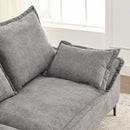" 88.5 Modern Sailboat Sofa Dutch Velvet 3-Seater Sofa with Two Pillows for Small Spaces in Living Rooms, Apartments " 88.5 Modern Sailboat Sofa Dutch Velvet 3-Seater Sofa with Two Pillows for Small Spaces in Living Rooms, Apartments