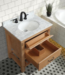 Marina 30" Bathroom Vanity Driftwood Finish Marina 30" Bathroom Vanity Driftwood Finish
