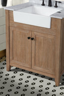 Sally 30" Bathroom Vanity Ash Brown Finish Sally 30" Bathroom Vanity Ash Brown Finish