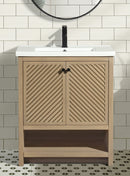 Selena 30" Bathroom Vanity Oak Selena 30" Bathroom Vanity Oak