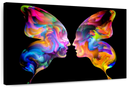 Abstract Butterfly Faces Wall Art Abstract Butterfly Faces Wall Art