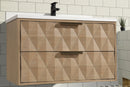 Diamond 36" Floating Bathroom Vanity White Oak Diamond 36" Floating Bathroom Vanity White Oak