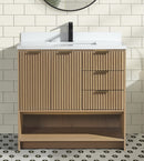 San Diego 36" Freestanding Bathroom Vanity Oak San Diego 36" Freestanding Bathroom Vanity Oak