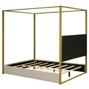 Walker Edison | Queen Size Upholstery Canopy Platform Bed Walker Edison | Queen Size Upholstery Canopy Platform Bed