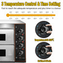 3KW Premium Electric Commercial Stainless Steel Double Deck Pizza Oven (98620571) 3KW Premium Electric Commercial Stainless Steel Double Deck Pizza Oven (98620571)