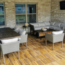Natural Acacia Straight Deck Tiles Natural Acacia Straight Deck Tiles