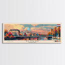 Almere Netherlands Panoramic Travel Poster, Framed Canvas Print or Metal Wall Art, Travel Art, Home Decor, Panoramic Painting, Midcentury Art Almere Netherlands Panoramic Travel Poster, Framed Canvas Print or Metal Wall Art, Travel Art, Home Decor, Panoramic Painting, Midcentury Art