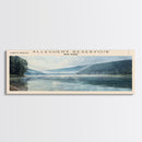 Allegheny Reservoir New York Panoramic Framed Canvas Print, Lake House Decor, Abstract Landscape, Travel Poster, Modern Wall Art, Calm Waters Allegheny Reservoir New York Panoramic Framed Canvas Print, Lake House Decor, Abstract Landscape, Travel Poster, Modern Wall Art, Calm Waters