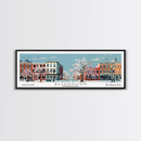 Allentown Pennsylvania Panoramic Painting, Mid Century Modern Framed Canvas Print, Retro Pop Art Travel Poster, Office Art, City Print Allentown Pennsylvania Panoramic Painting, Mid Century Modern Framed Canvas Print, Retro Pop Art Travel Poster, Office Art, City Print