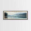 Allegheny Reservoir New York Panoramic Framed Canvas Print, Lake House Decor, Abstract Landscape, Travel Poster, Modern Wall Art, Calm Waters Allegheny Reservoir New York Panoramic Framed Canvas Print, Lake House Decor, Abstract Landscape, Travel Poster, Modern Wall Art, Calm Waters