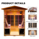Premium 4-Person Luxury Low EMF Outdoor FAR Infrared Home Sauna With Bluetooth Audio, 2050W (SAK15372) Premium 4-Person Luxury Low EMF Outdoor FAR Infrared Home Sauna With Bluetooth Audio, 2050W (SAK15372)