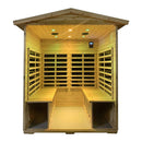 Deluxe 4-Person Outdoor Infrared Hemlock Sauna With Bluetooth Speakers & LED Lighting (SAK96371) Deluxe 4-Person Outdoor Infrared Hemlock Sauna With Bluetooth Speakers & LED Lighting (SAK96371)