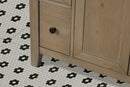 Sally 42" Bathroom Vanity Weathered Fir - White Engineered Countertop Sally 42" Bathroom Vanity Weathered Fir - White Engineered Countertop