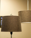 14"W x 10"H Hardback Drum Lamp Shade Chocolate Burlap 14"W x 10"H Hardback Drum Lamp Shade Chocolate Burlap