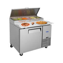 44" Commercial Pizza Prep Table With Built-In 11 Cu.Ft. Refrigerator (SAK09621) 44" Commercial Pizza Prep Table With Built-In 11 Cu.Ft. Refrigerator (SAK09621)