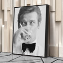 Roger Moore Canvas Art – James Bond Smoking Wall Decor Roger Moore Canvas Art – James Bond Smoking Wall Decor