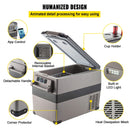 47.5QT Mini Portable Compact 12V Car Refrigerator Freezer Cooler, 45L (SAK68145) 47.5QT Mini Portable Compact 12V Car Refrigerator Freezer Cooler, 45L (SAK68145)