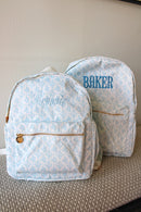 Blue Toile Backpack Blue Toile Backpack