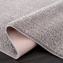 Judy Solid Gray Washable Shag Rug Judy Solid Gray Washable Shag Rug