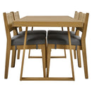 Walker Edison | Outdoor Acacia Wood Dining Table and Chair Set Walker Edison | Outdoor Acacia Wood Dining Table and Chair Set