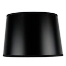 12"W x 8"H Hardback Shallow Drum Lamp Shade Black 12"W x 8"H Hardback Shallow Drum Lamp Shade Black