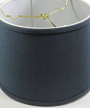 12"W x 8"H Hardback Shallow Drum Lamp Shade Textured Slate 12"W x 8"H Hardback Shallow Drum Lamp Shade Textured Slate