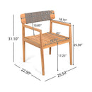 Premium 5-Piece Acacia Wooden Outdoor Furniture Patio Set With Dining Chairs And Table (SAK70445) Premium 5-Piece Acacia Wooden Outdoor Furniture Patio Set With Dining Chairs And Table (SAK70445)